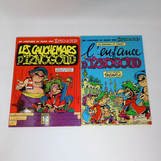 Iznogoud Goscinny L'Enfance Les Cauchemars Lot 2 Bandes dessinées Bd Français HC