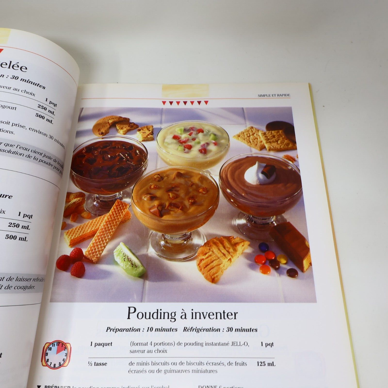 1997 La Magie de Jell-O Desserts et Goûters 100 Recettes Cuisine Boyer/Gingras