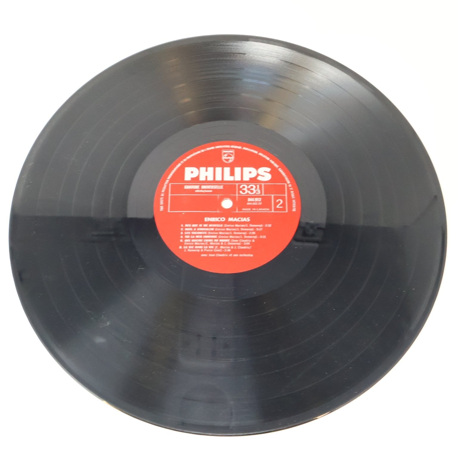 Enrico Macias - Un Rayon De Soleil 12" Record 1968 Philips French Pop 844.912