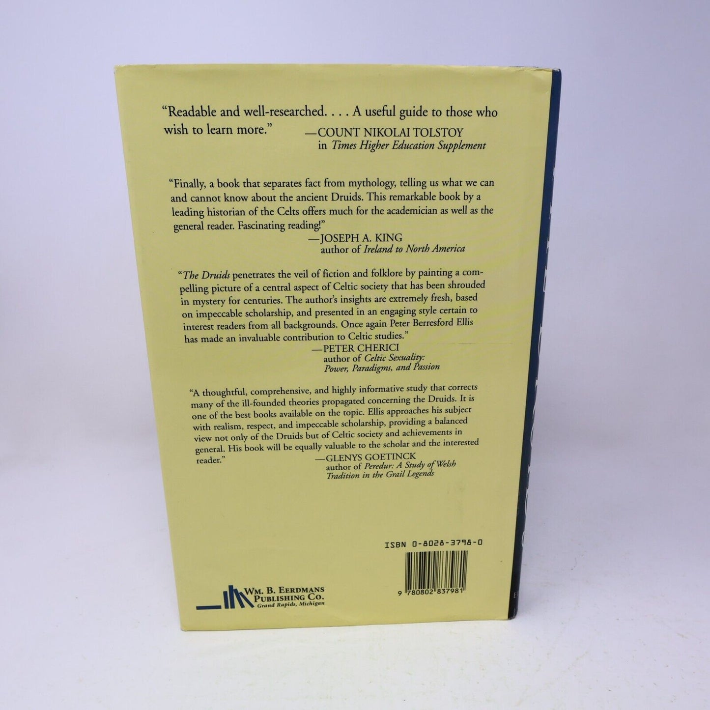 1995 The Druids Peter Berresford Ellis Spirituality Religious History Eerdmans