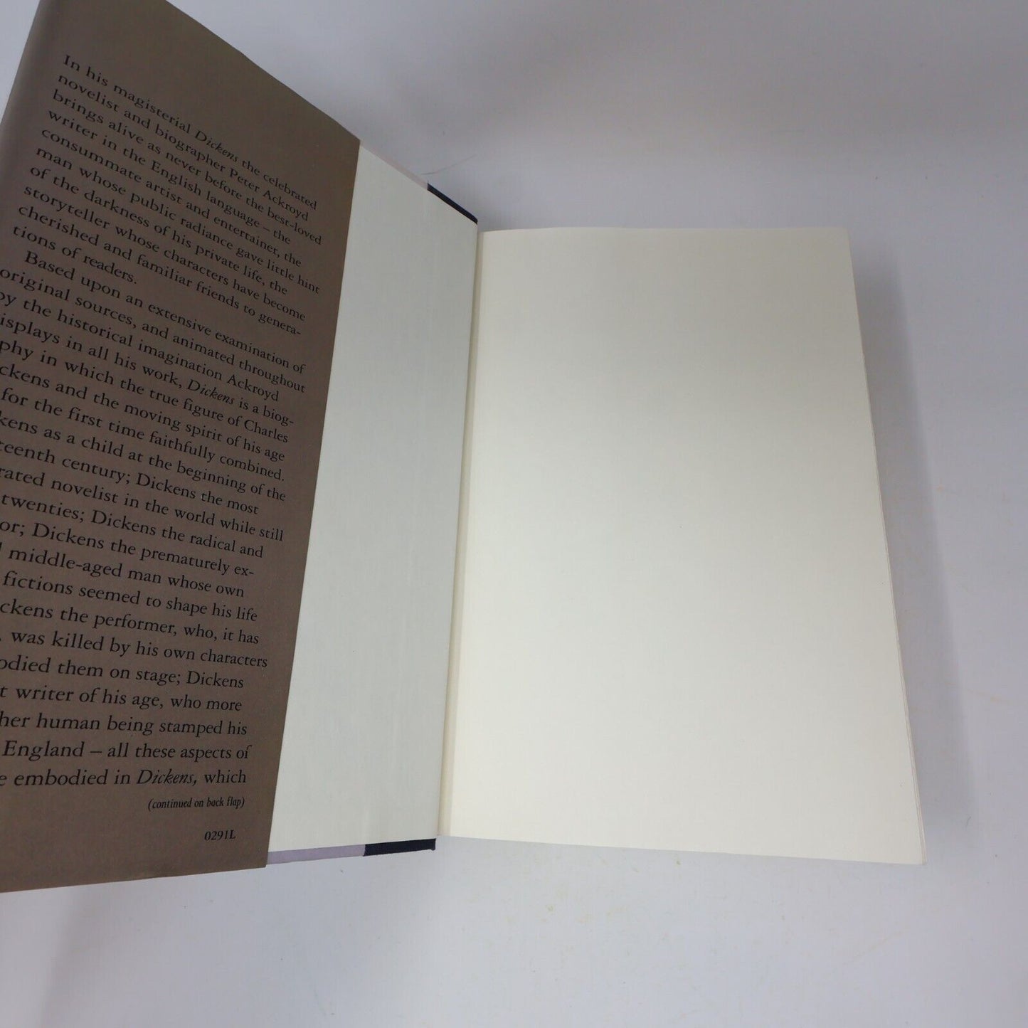 1990 Dickens Peter Ackroyd Harpercollins Hardcover HC Biography Book 90s DJ