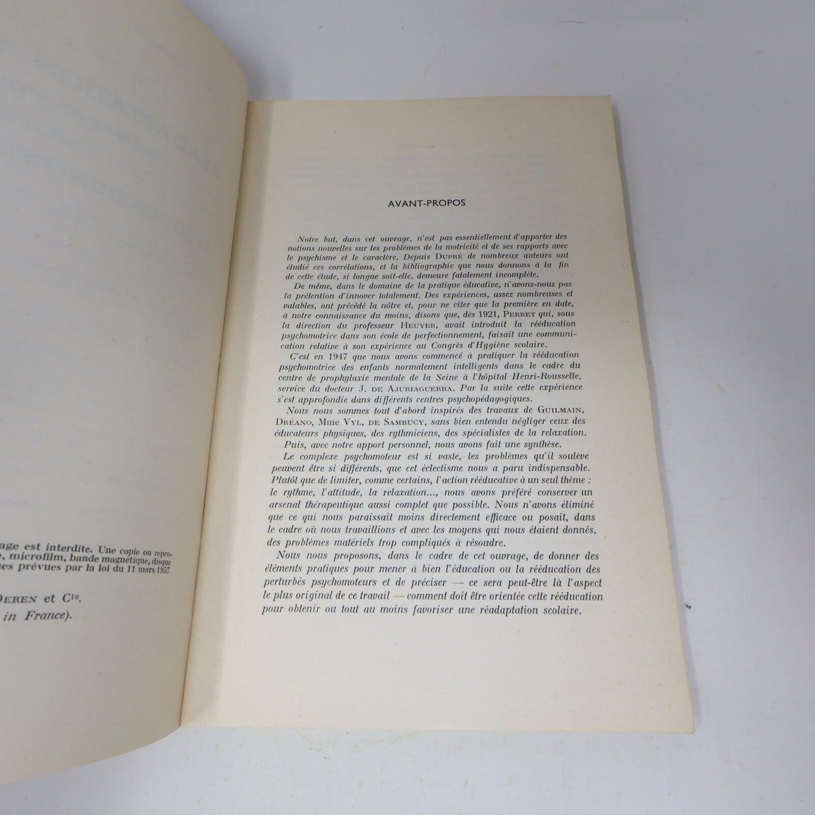 1965 La Réadaptation Scolaire par la Rééducation Psychomotrice Soubiran/Mazo 60s