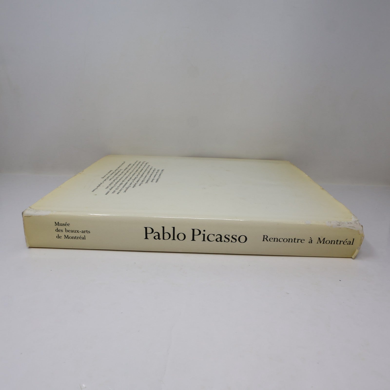Pablo Picasso Rencontre à Montréal Art Catalogue d'Exposition 1985 HC Français