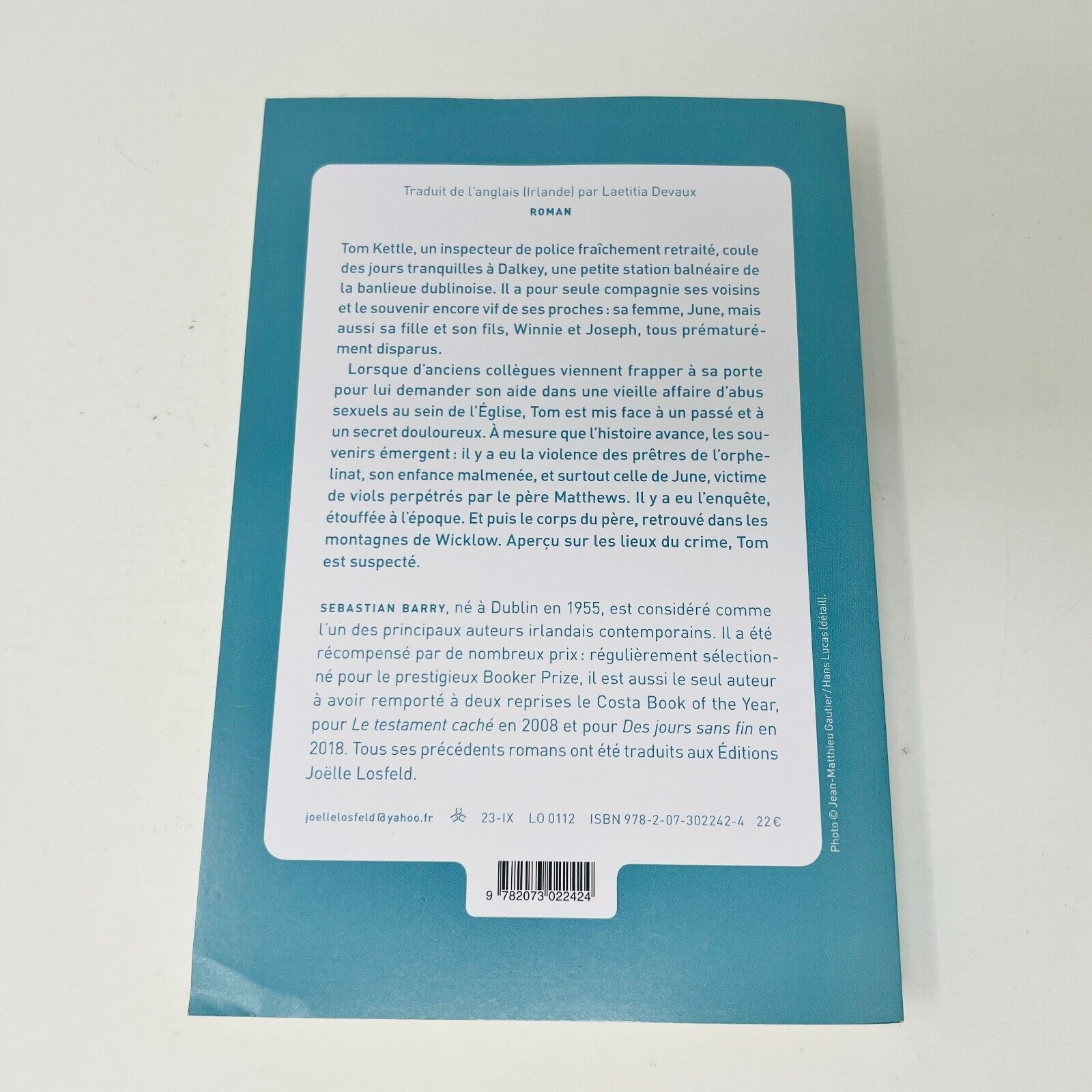 Au Bon Vieux Temps de Dieu de Sebastian Barry Editions Joelle Losfeld Français