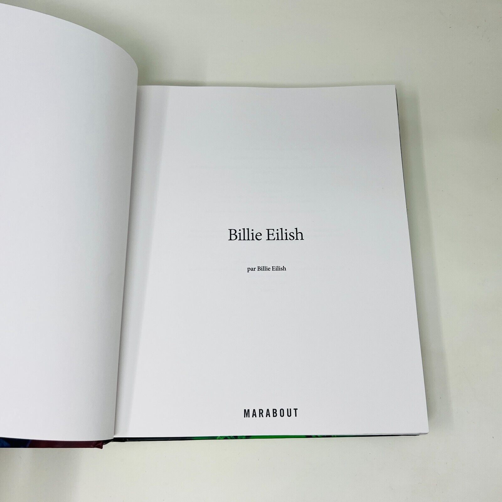2021 Billie Eilish par Billie Eilish Livre Marabout en Français/French Hardcover