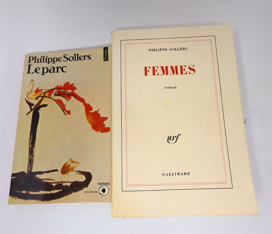Philippe Sollers Lot 2 Livres Femmes/Le Parc Littérature Française Roman France
