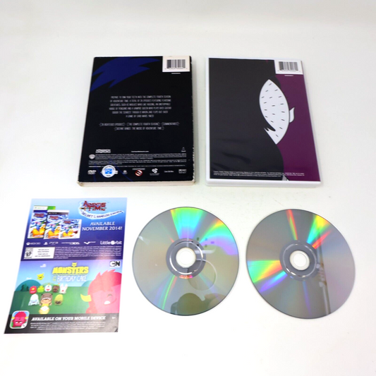 Adventure Time The Complete Fourth Season DVD Tested Cartoon Network Region 1