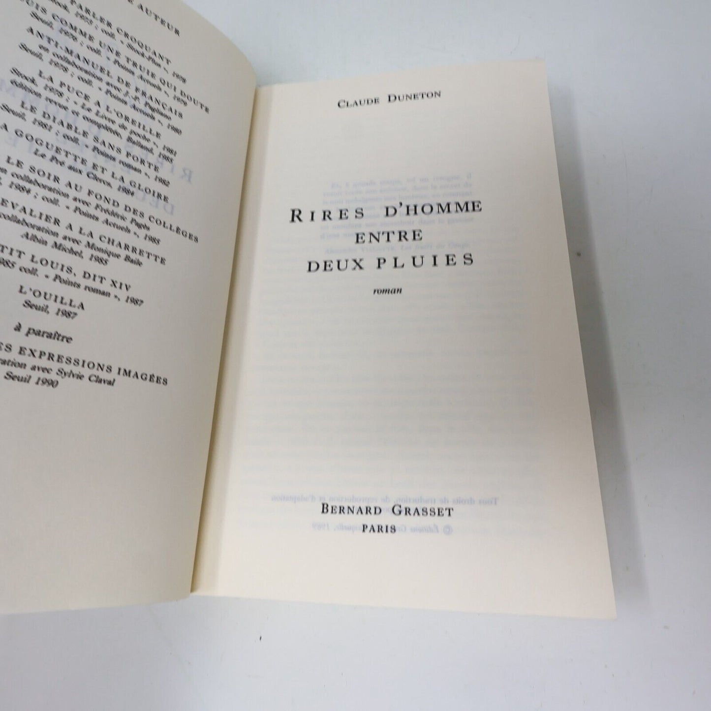 Lot 3 Claude Duneton Diable Sans Porte Petit Louis Dit Xiv Livres Français Roman