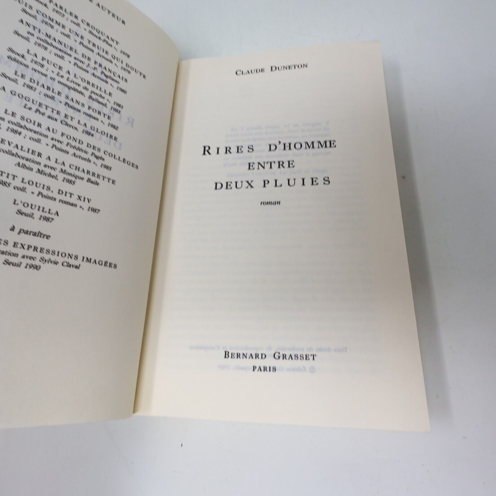 Lot 3 Claude Duneton Diable Sans Porte Petit Louis Dit Xiv Livres Français Roman