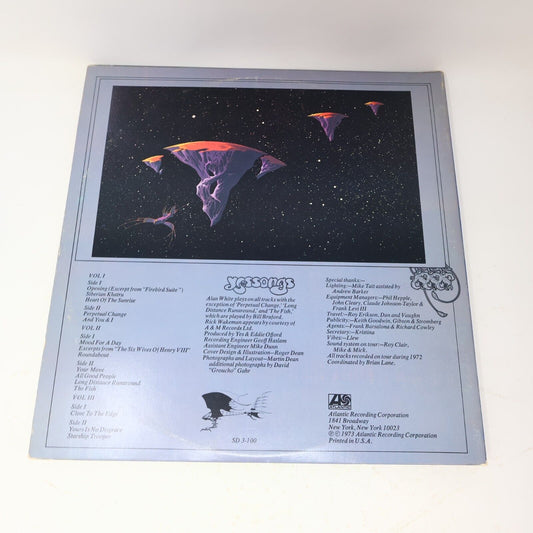 Yes Yessongs 3x LP Record Vinyl 1973 Canada Atlantic SD 3-100 Booklet Included