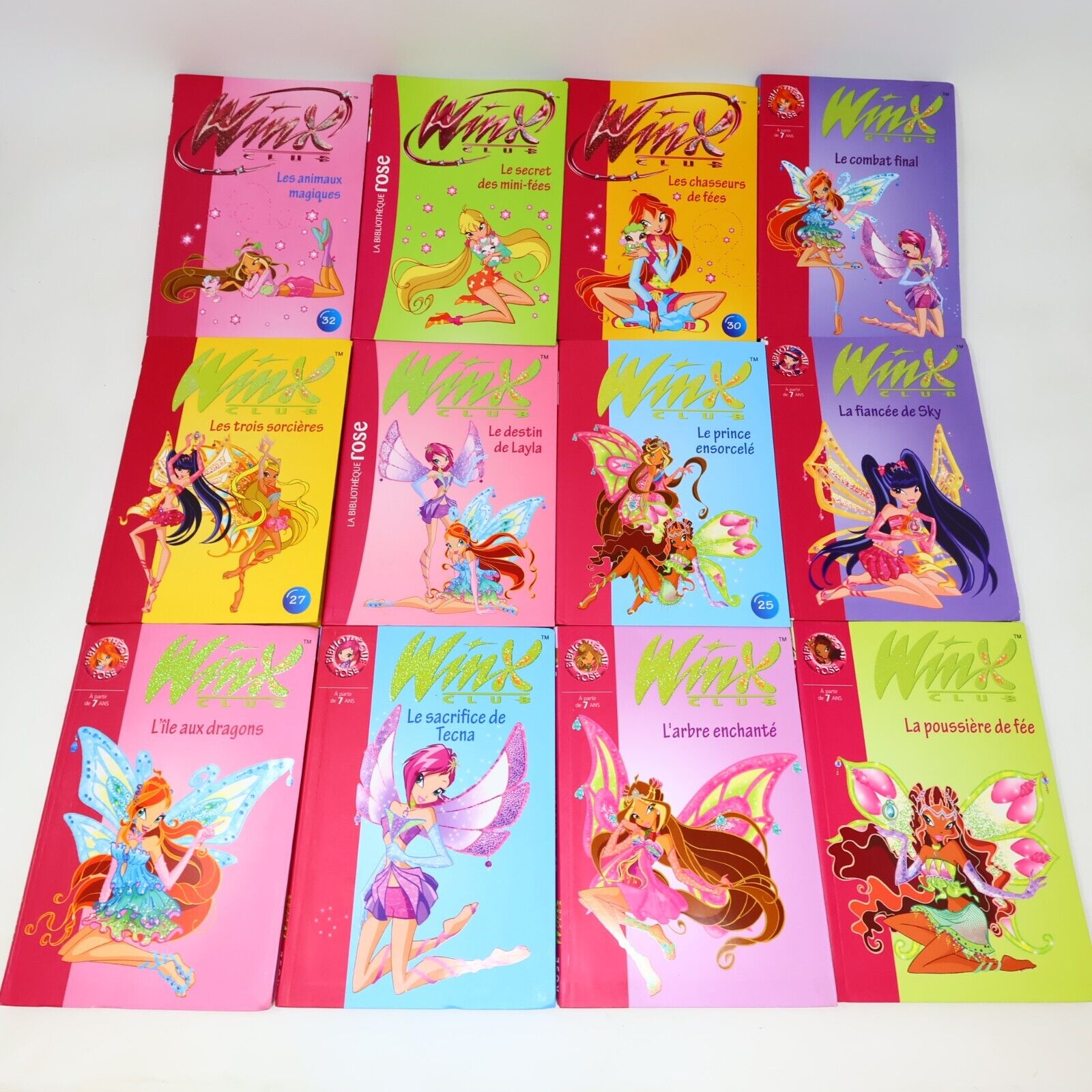 Winx Club La Bibliothèque Rose Enfants Ados Fées Lot 40 Livres Français French