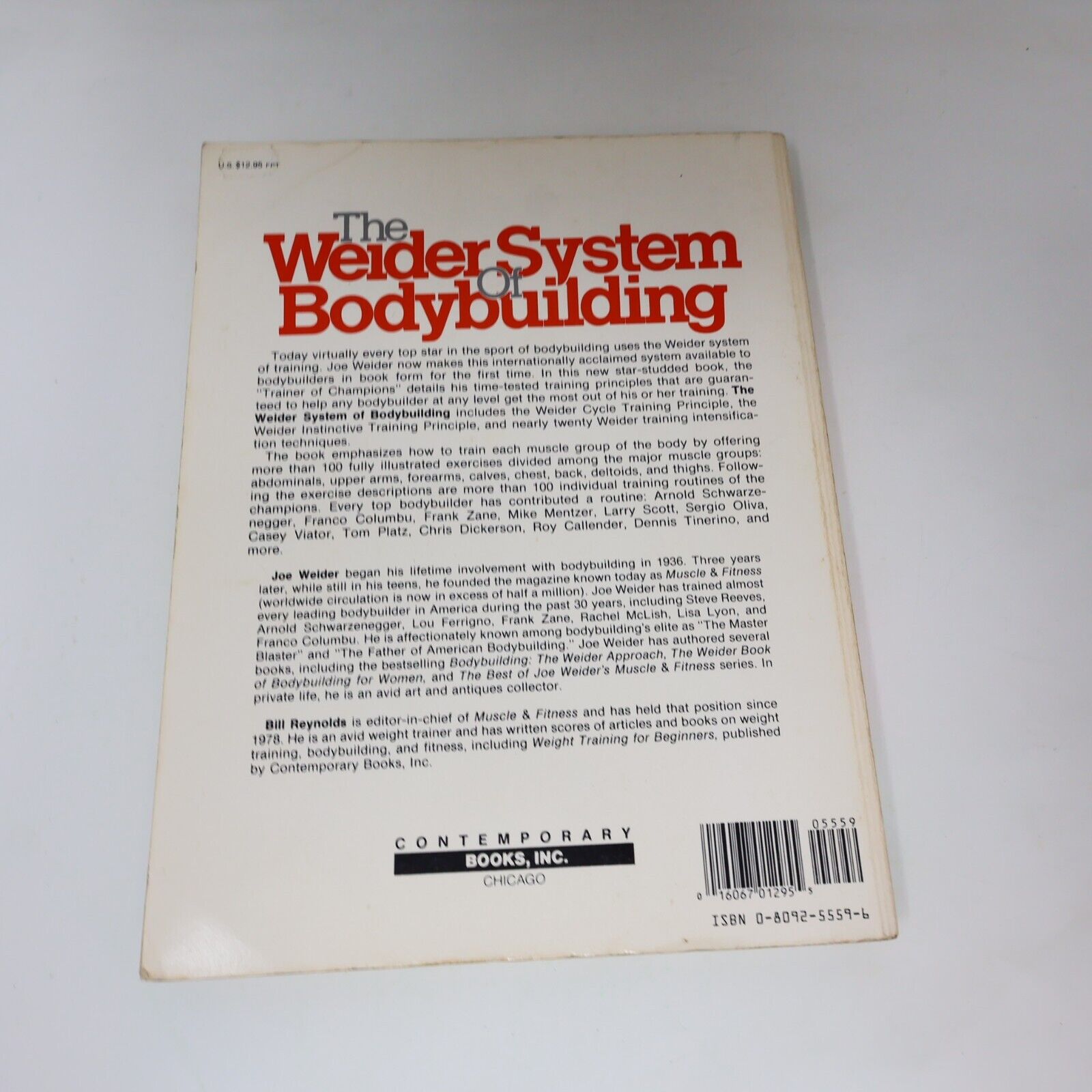 1983 The Weider System of Bodybuilding by Joe Weider Bill Reynolds Paperback PB