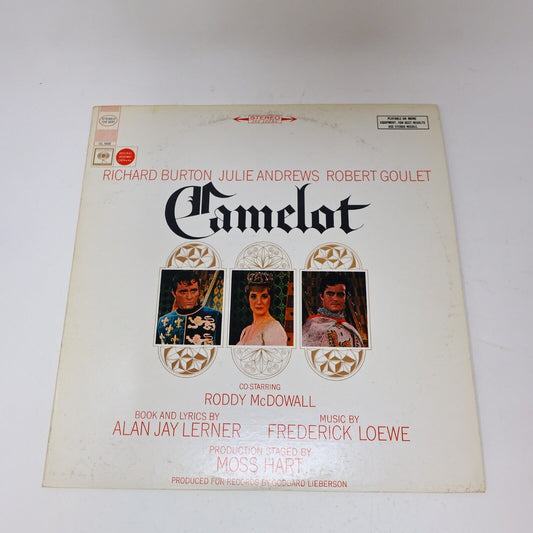 Julie Andrews/Richard Burton/Lerner/Loewe Camelot Broadway Cast LP Record OS2031