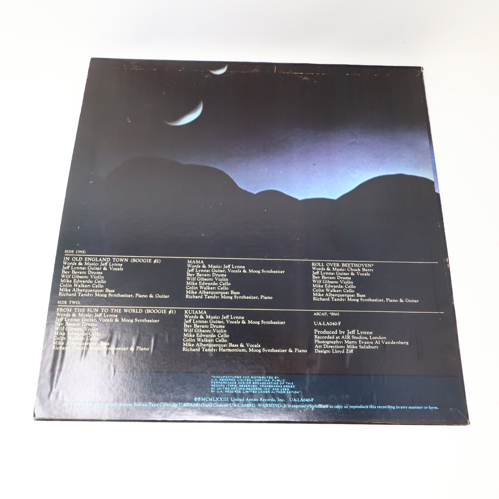 Electric Light Orchestra II ELO #2 LP Record 1973 UA-LA040-F Roll Over Beethoven