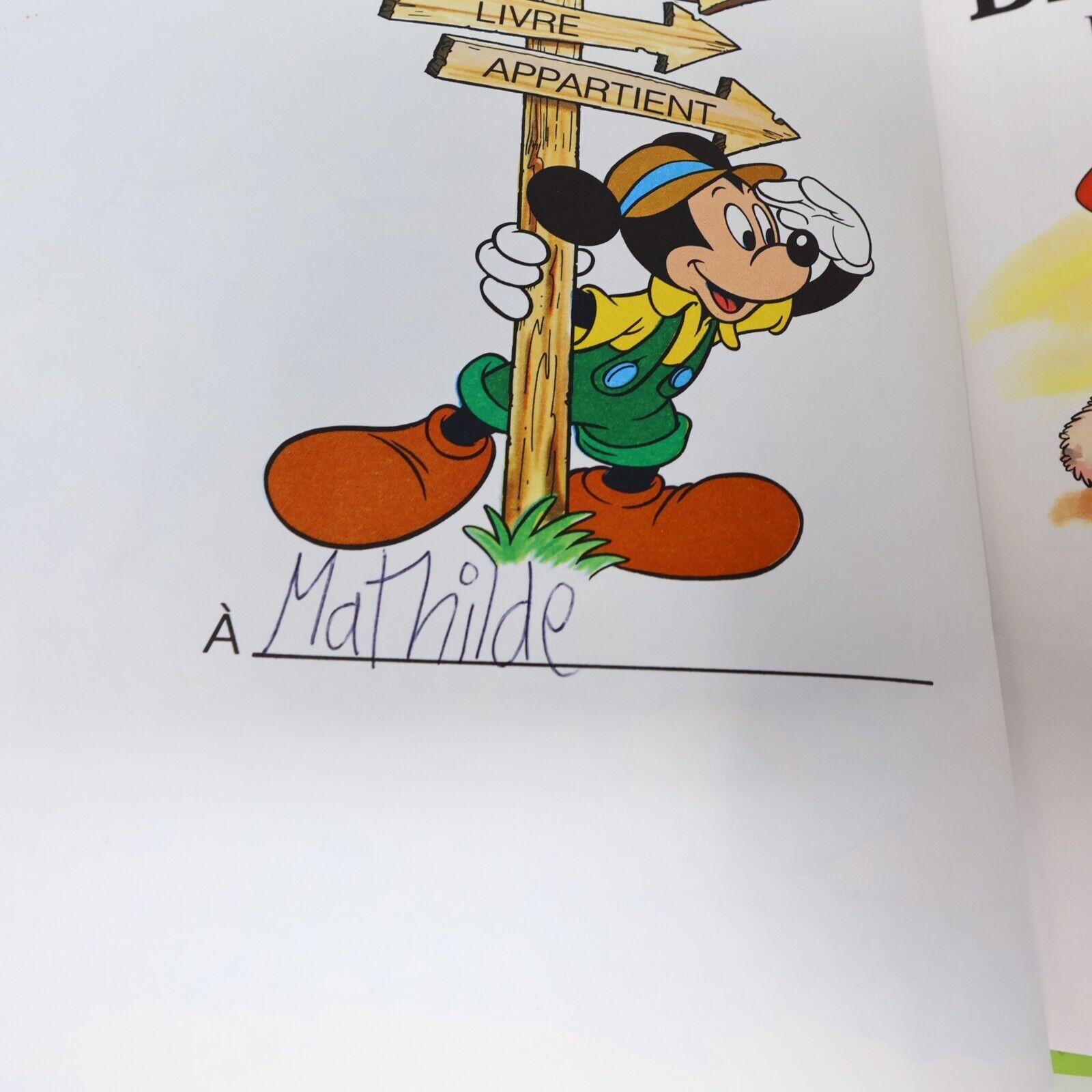 Lot 10 Livres Le Tour du Monde avec Disney Grolier Jeunes Enfants Français 90s
