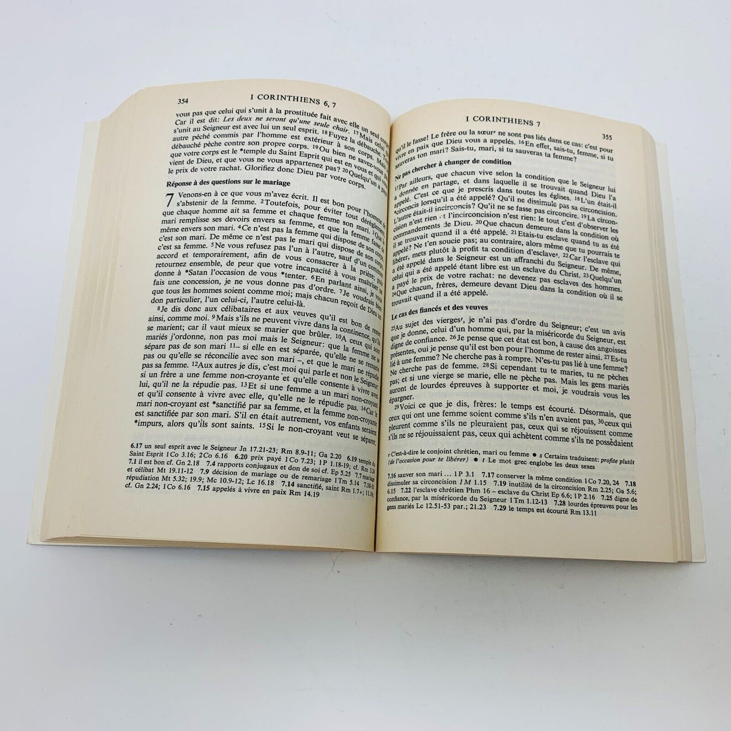 1974 Nouveau Testament TOB Sociétés Bibliques Éditions du Cerf Livre Religieux