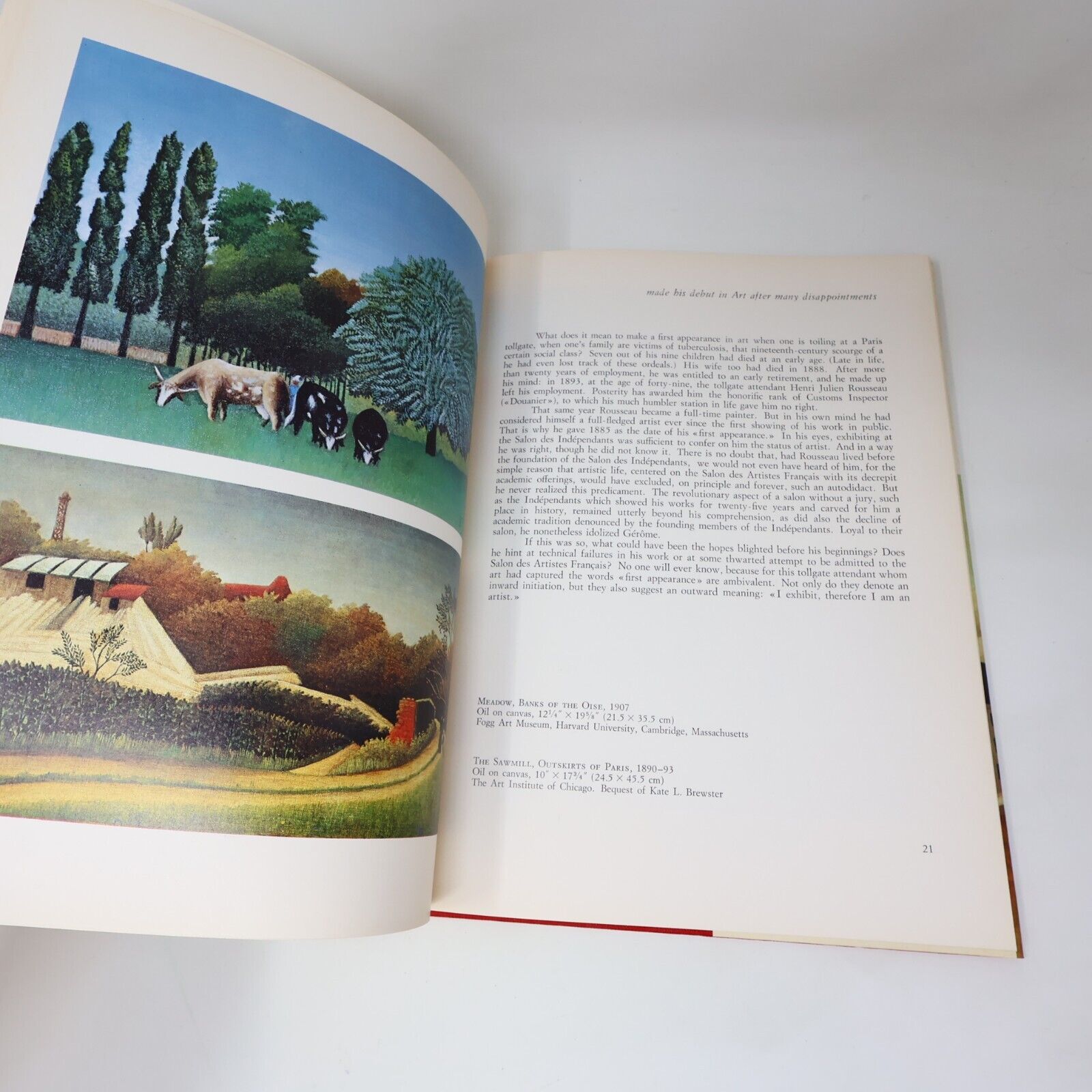 1979 Henri Rousseau The Douanier a File Artist's Monograph by Dora Vallier Book