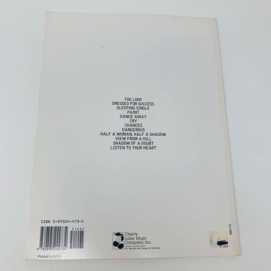 1989 Roxette Look Sharp Songbook Cherry Lane Milton Okun Piano Guitar Fold Out