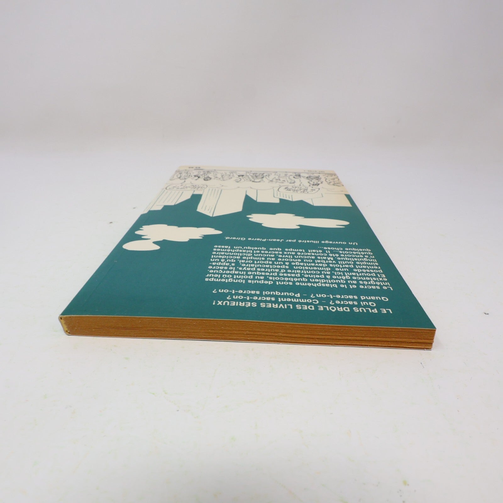 1980 Sacres et Blasphèmes Québécois Gilles Charest Québec Amérique Société Livre
