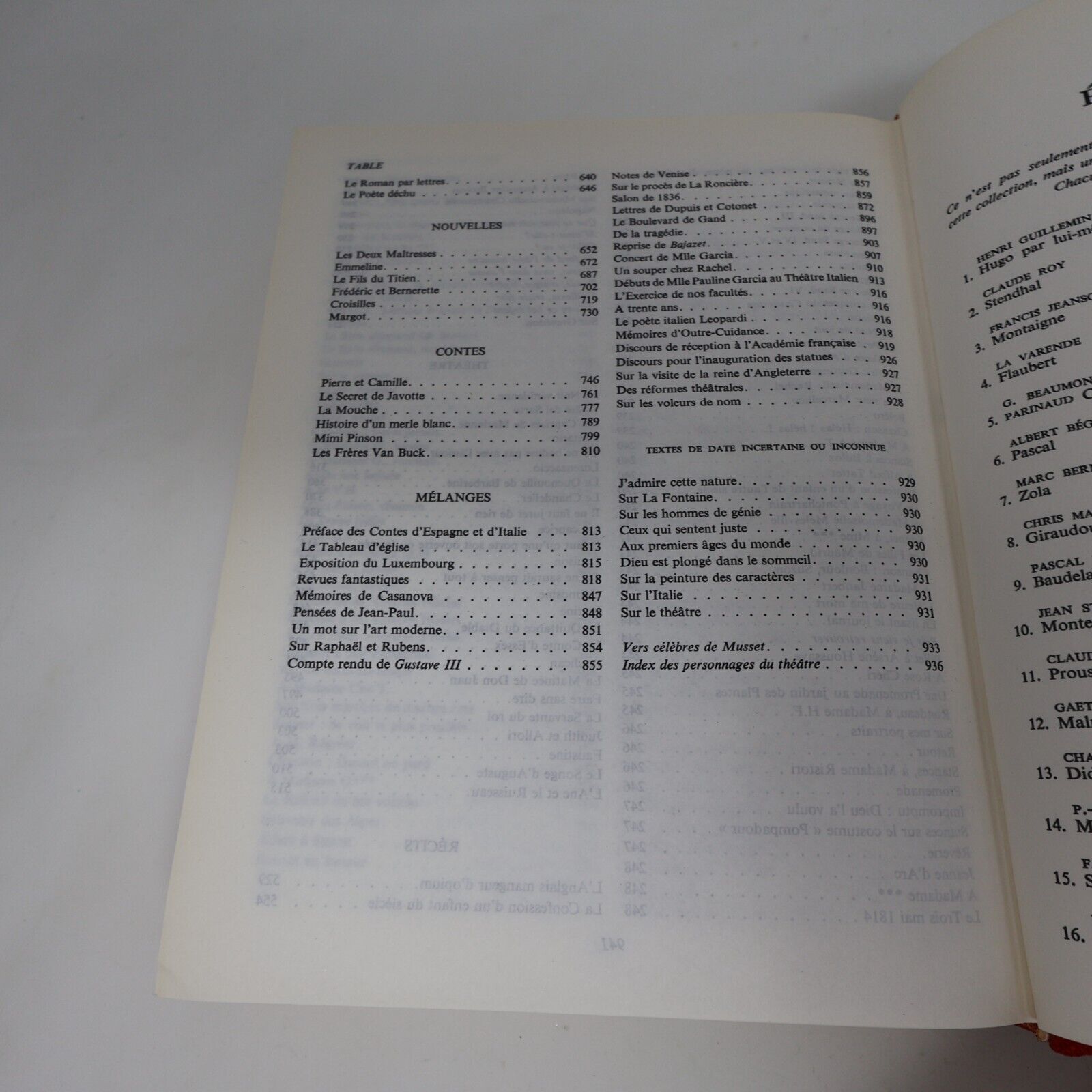 1964 L'Intégrale Musset Oeuvres Complètes de Alfred de Musset Littérature Seuil