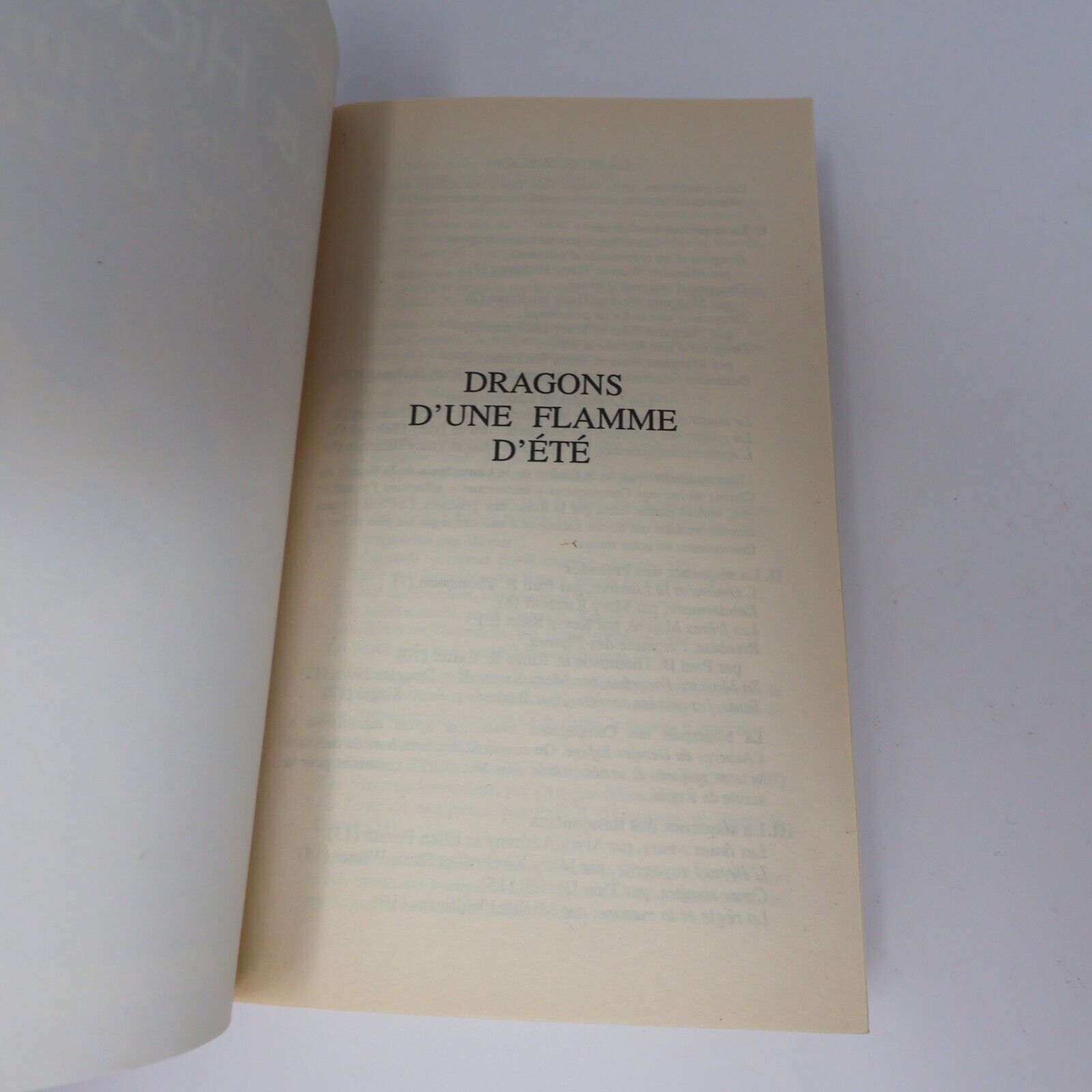 2002 Dragons d'une Flamme d'Été LanceDragon #42 Weis/Hickman Dragonlance PB Book