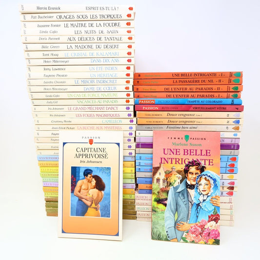 Collection Passion Club Femme Romance Vintage 1980s-90s Lot 61 Livres Français