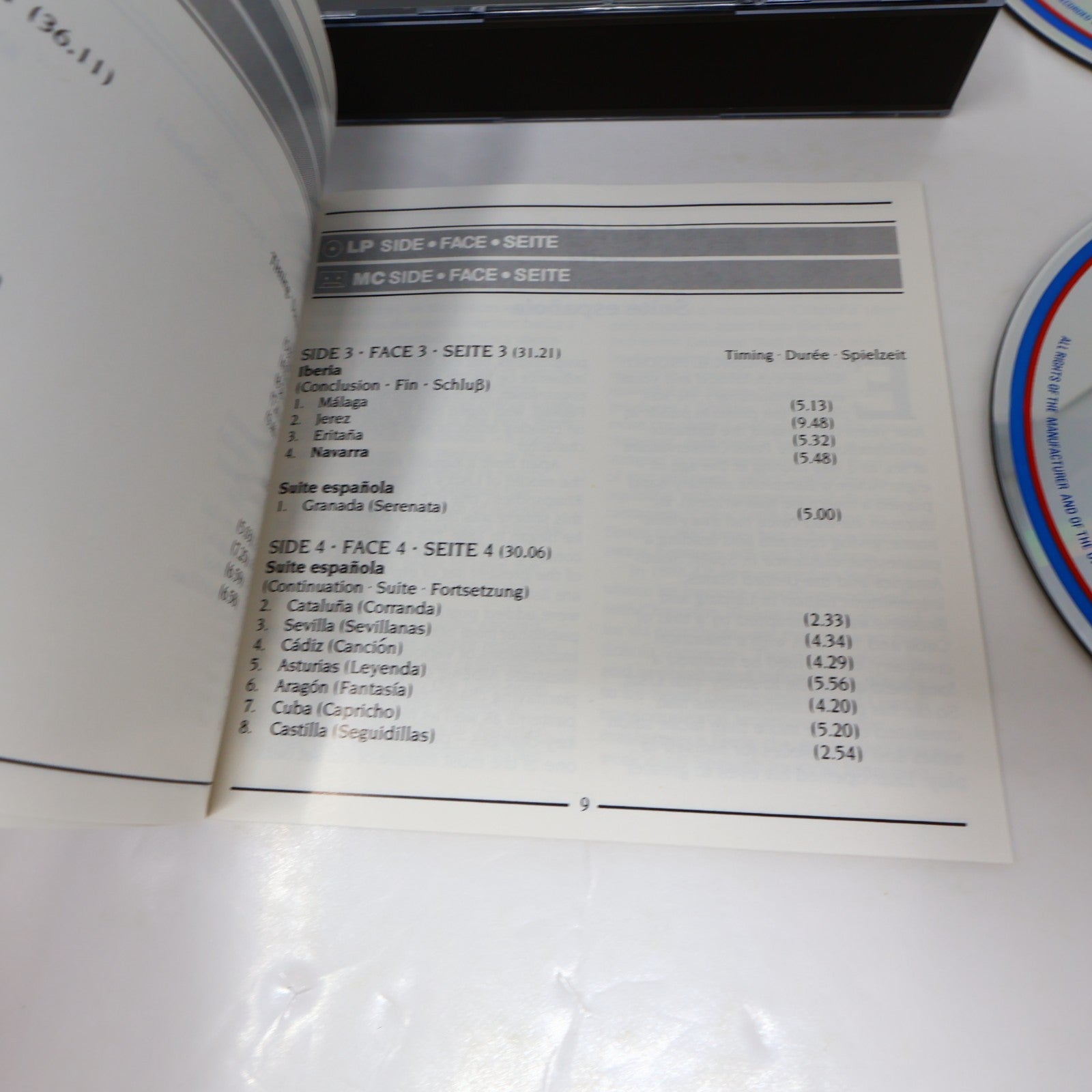 Alicia De Larrocha Isaac Albéniz Iberia/Navarra/Suite Espaňola Double CD 1988