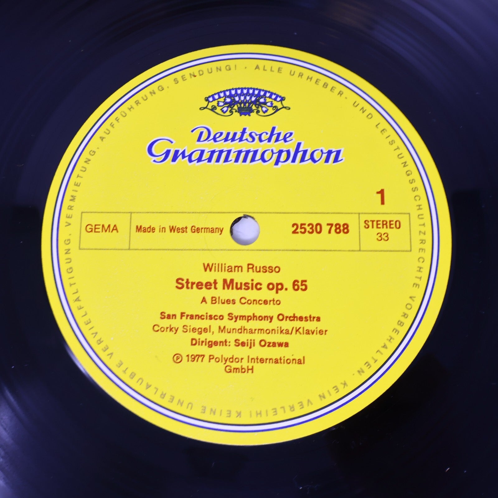 Corky Siegel Seiji Ozawa Gershwin Russo San Francisco Orchestra Record 2530 788