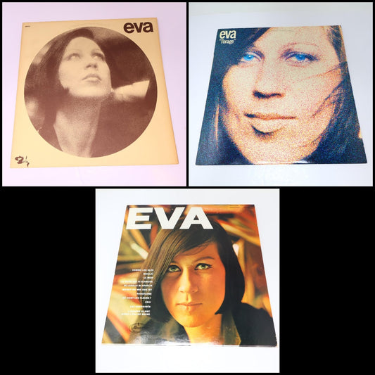Eva Lot 3 Disques L'Orage/Éponyme LP Record Mercury/Barclay 33 RPM 1969-1972