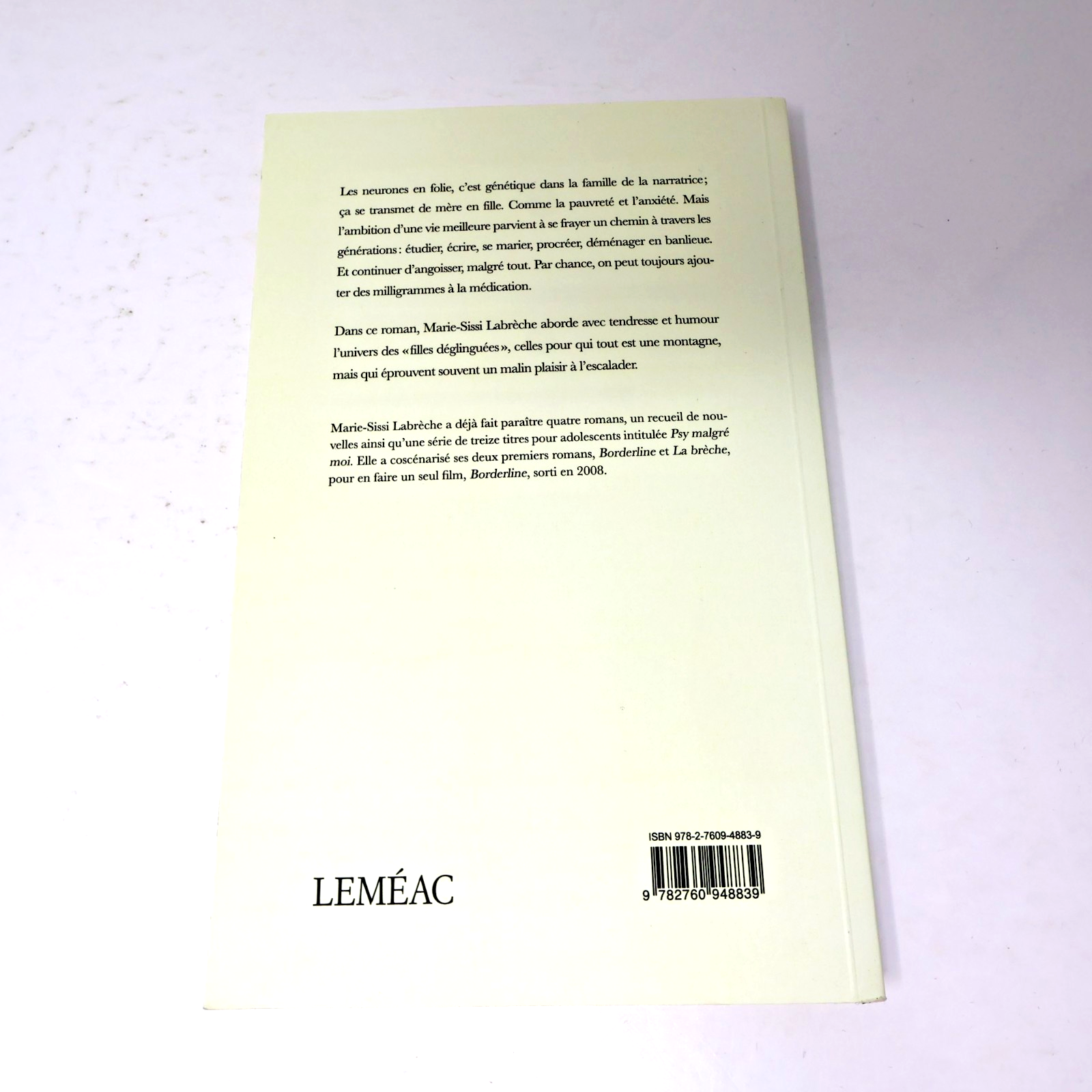 225 Milligrammes de Moi Marie-Sissi Labrèche Leméac 2021 PB Français French Book