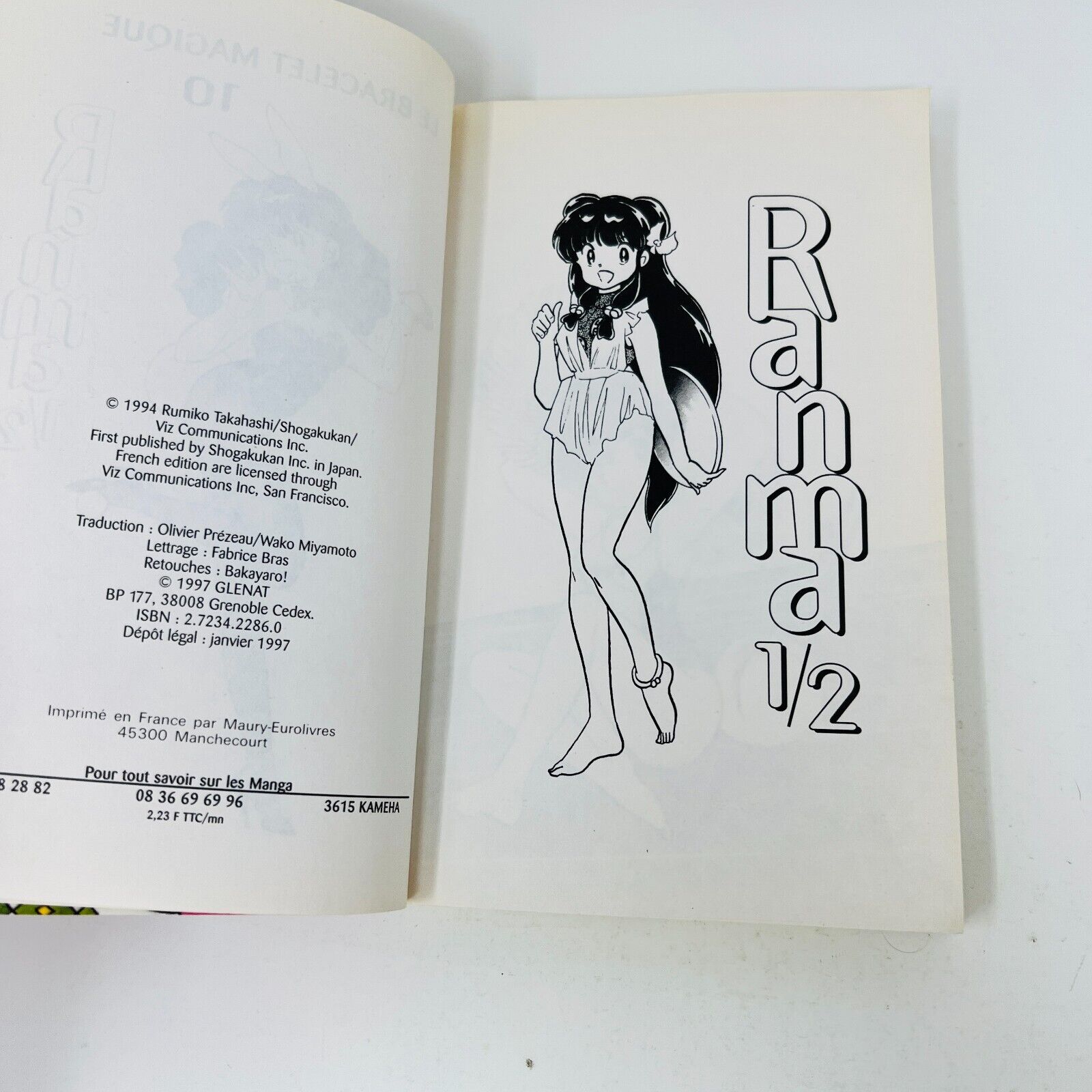 5x Mangas Ranma 1/2 #9-13 Rumiko Takahashi Glénat Français 90s Cordon Bleu Lot