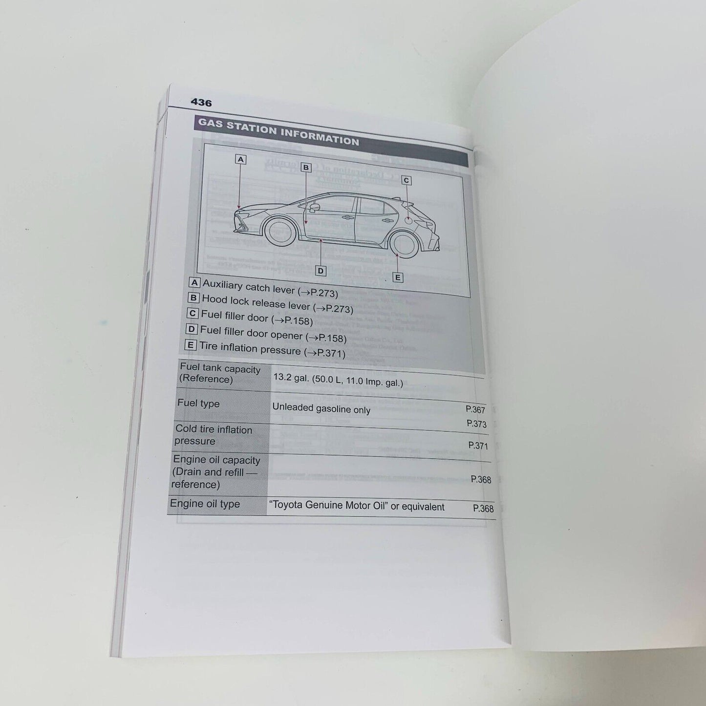 Corolla Hatchback 2023 Owner's Manual by Toyota PB Car Instructions 01999-12S00