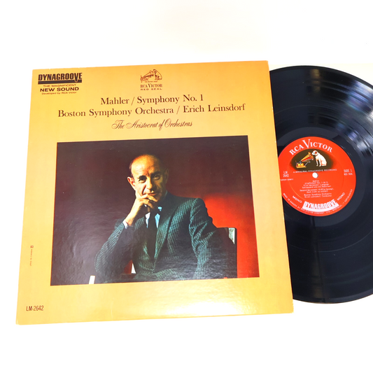 Mahler Boston Symphony Orchestra Erich Leinsdorf Symphony 1 Record LM-2642 Mono