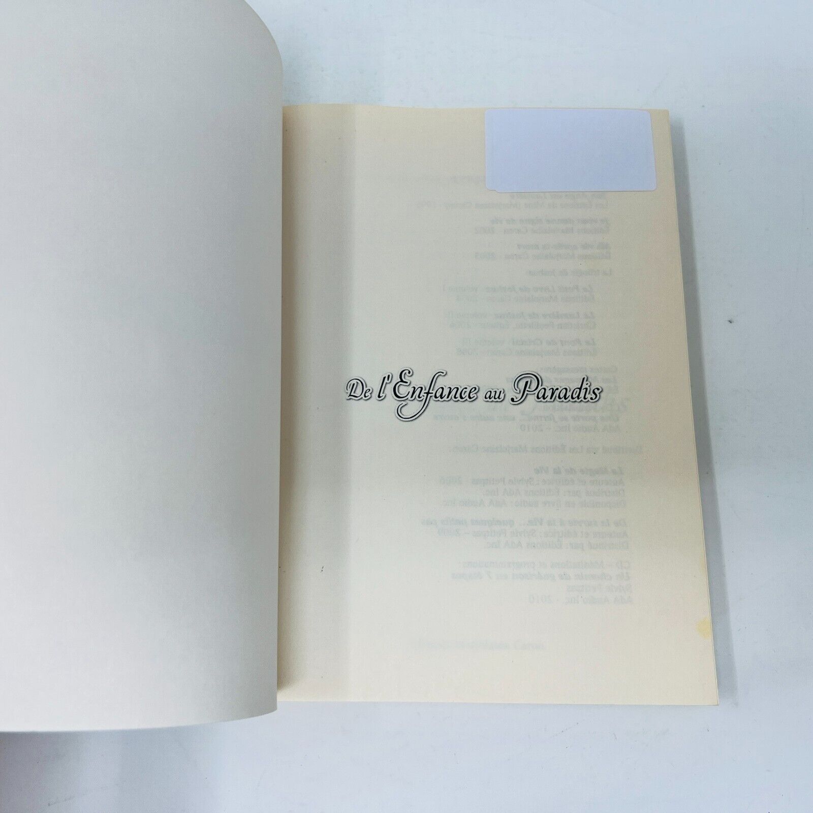 2012 De l'Enfance au Paradis de Marjolaine Caron Ange Enfant Français Paperback