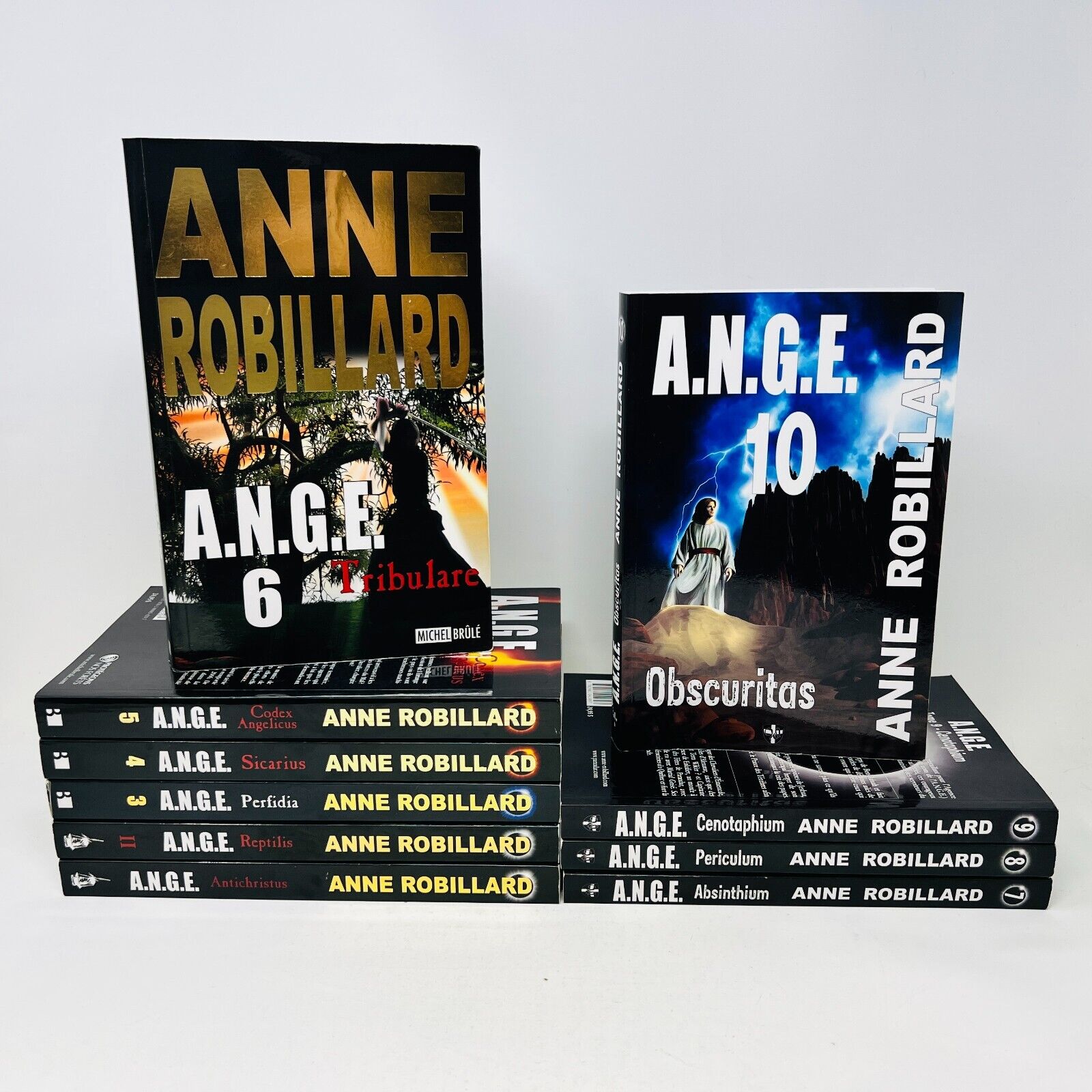 Lot de 10 Livres Ange A.N.G.E #1-10 Anne Robillard Série Complète Antichristus