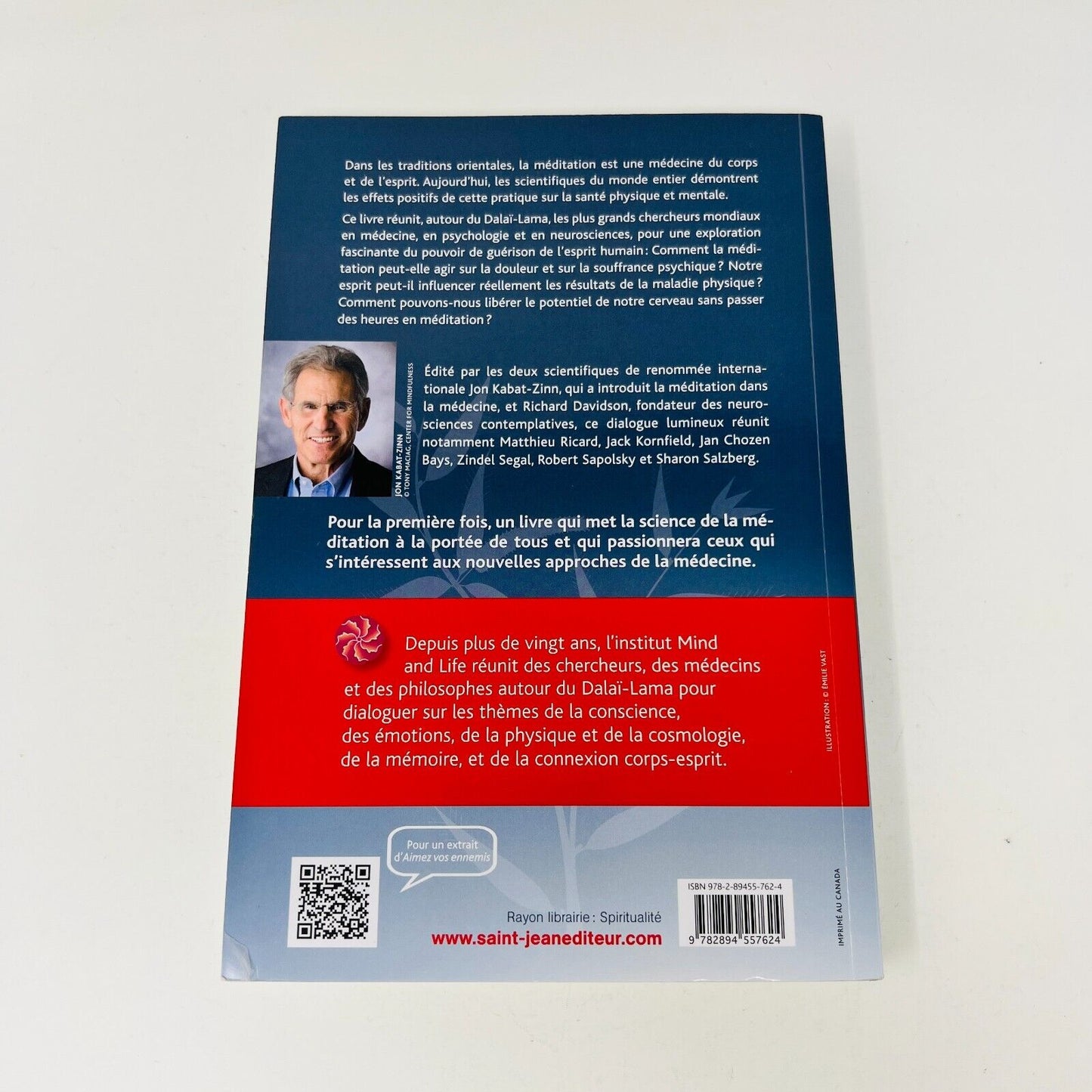 2014 L'Esprit est son Propre Médecin de Kabat-Zinn/Davidson Guérison Méditation