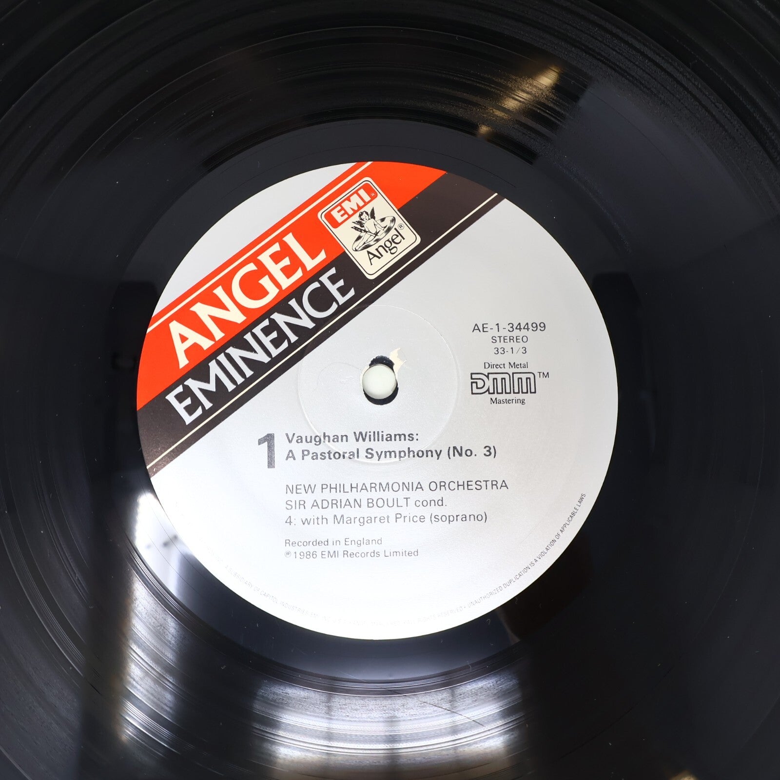 Sir Adrian Boult Vaughan Williams Margaret Price Pastoral Record Vinyl AE-34499