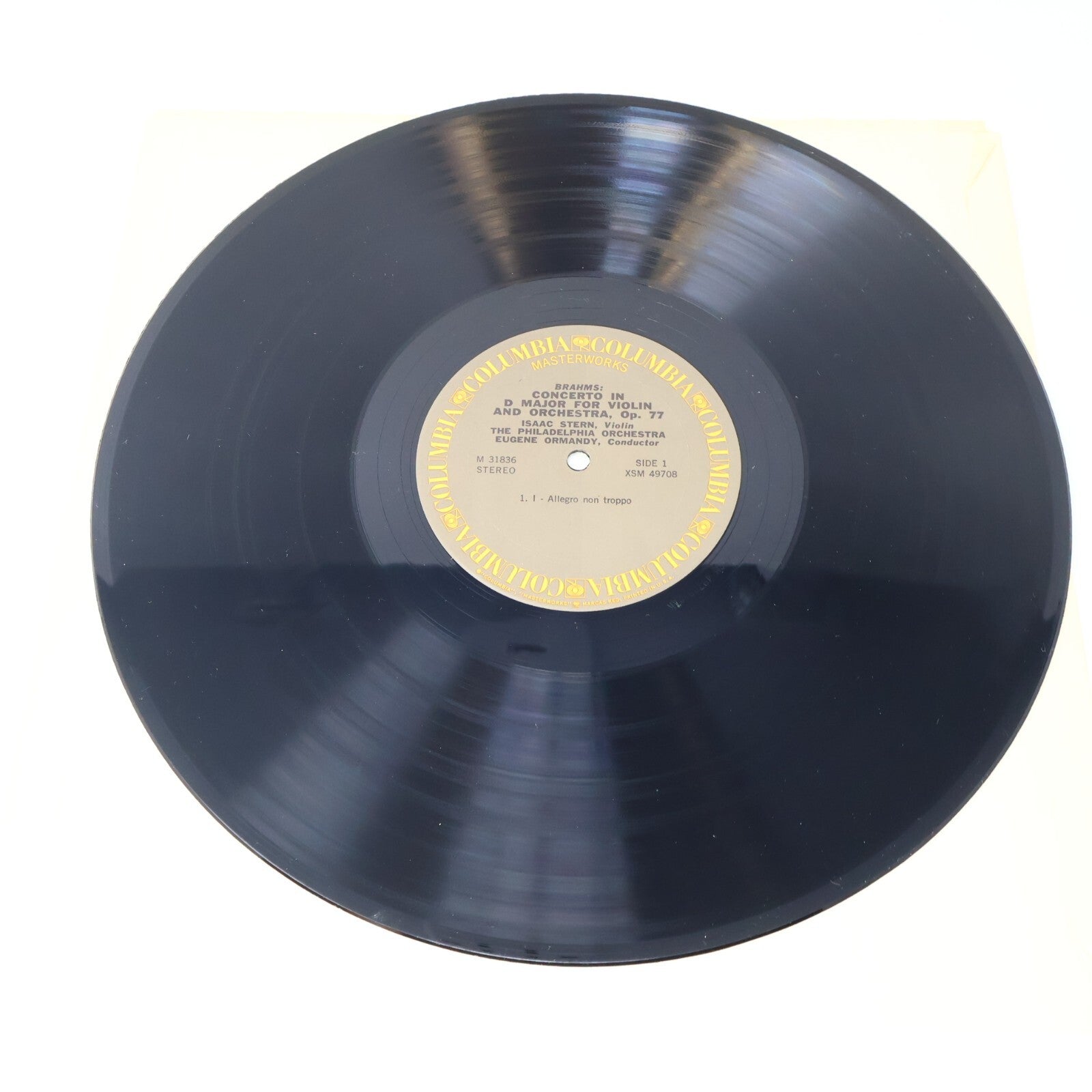 Isaac Stern Brahms Ormandy Violin Concerto In D Major 1973 Record Vinyl M 31836