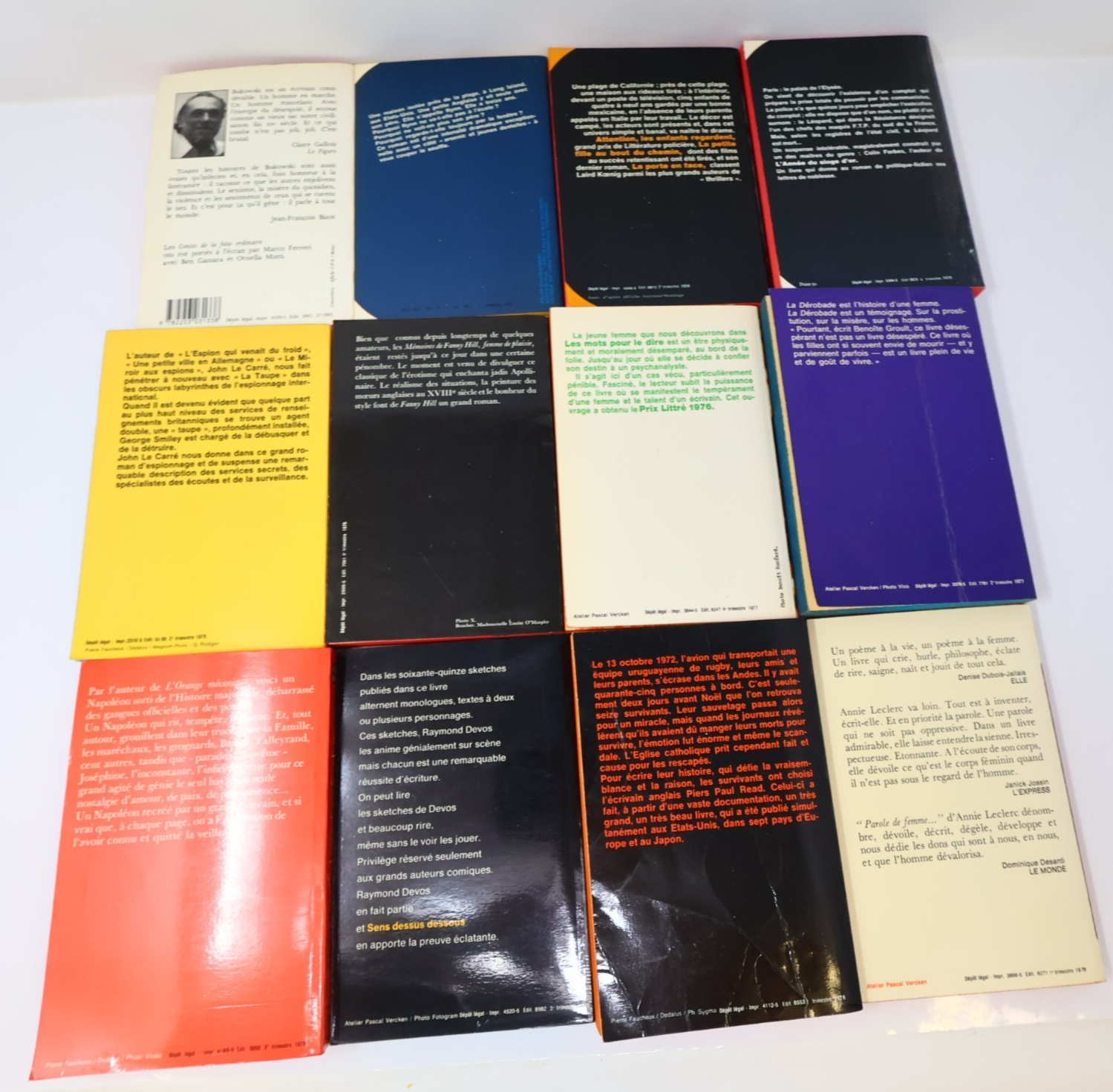 Littérature Crime Lot 36 Livres Poche Koestler/Vian/Suyin/Duneton/Carré Français