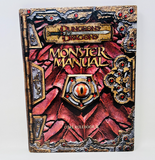 Monster Manual Core Rulebook III #3 Dungeons and Dragons D&D TSR11552 HC 2000