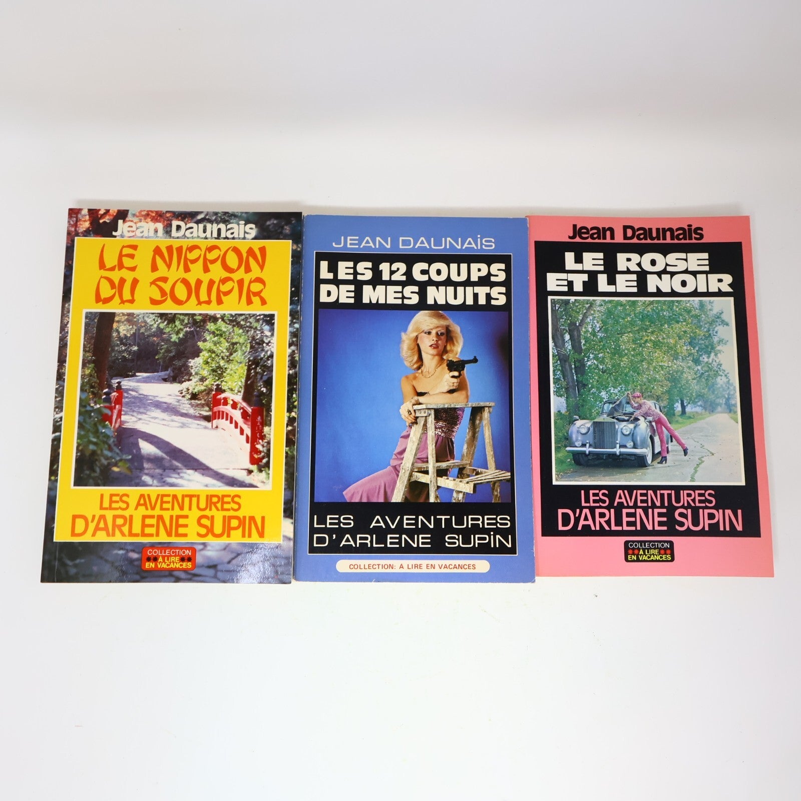 Jean Daunais Lot 3 Livres Les Aventures d'Arlene Supin Nippon du Soupir Policier