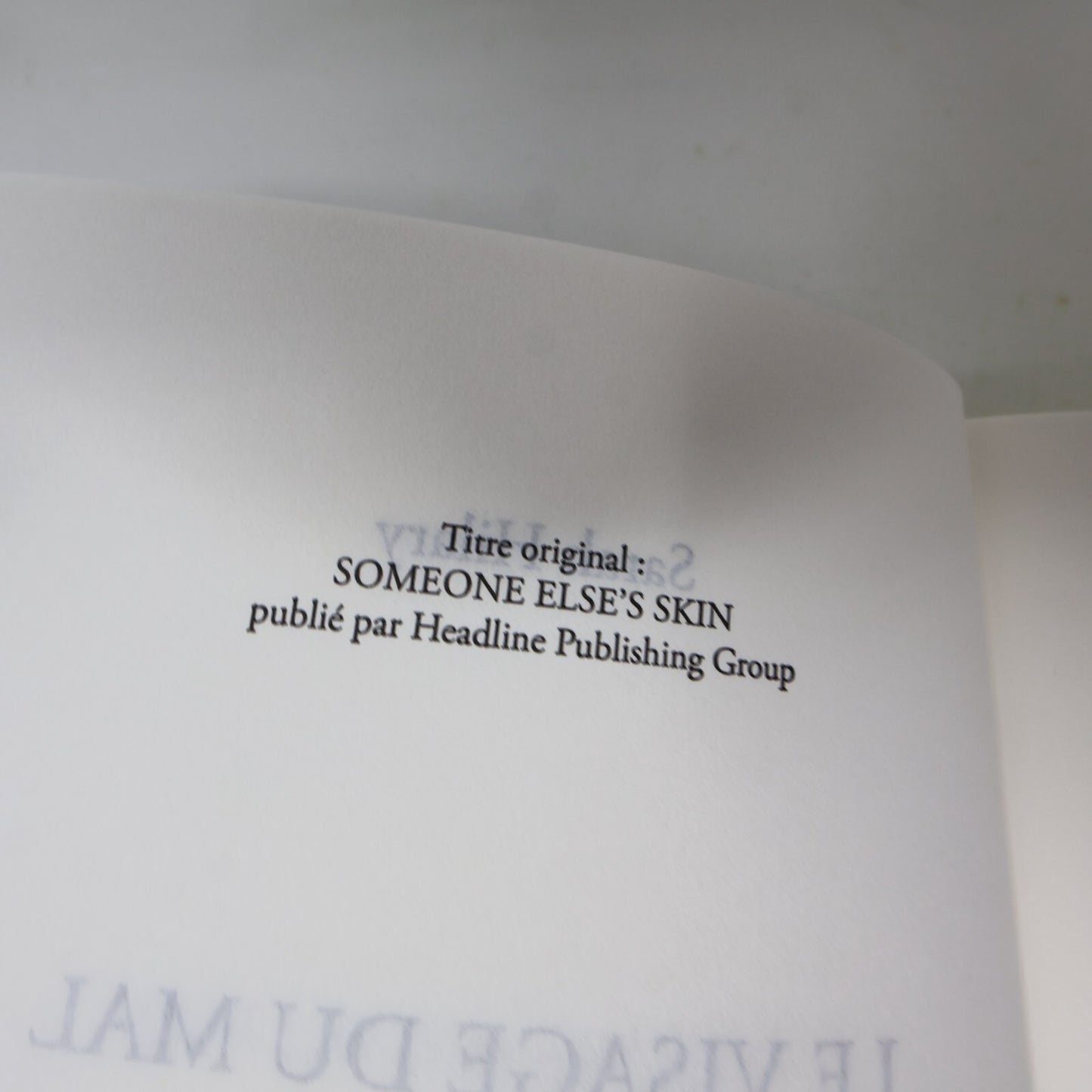 2015 Le Visage du Mal Sarah Hilary Roman Policier Crime 1ère Édition Jc Lattes