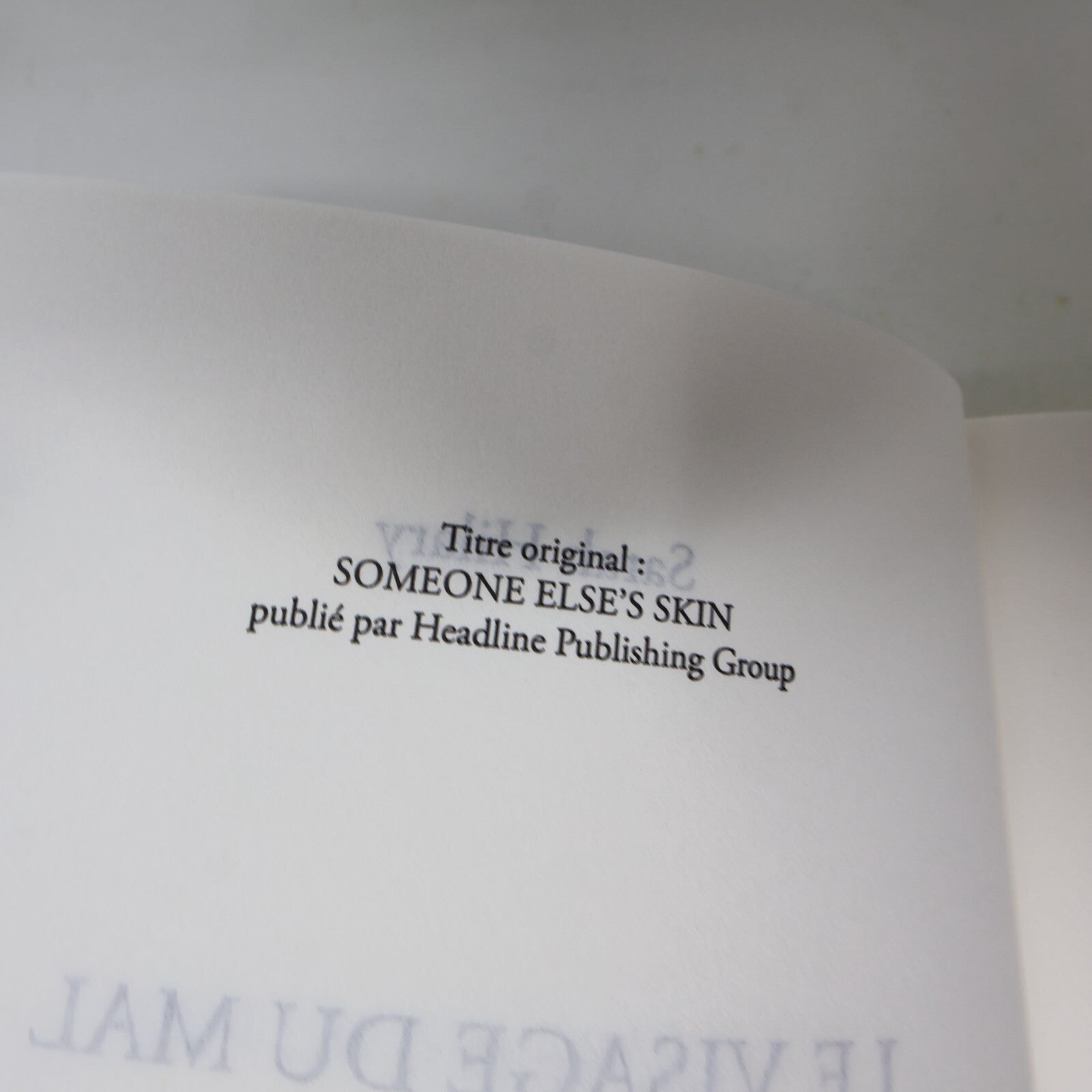 2015 Le Visage du Mal Sarah Hilary Roman Policier Crime 1ère Édition Jc Lattes