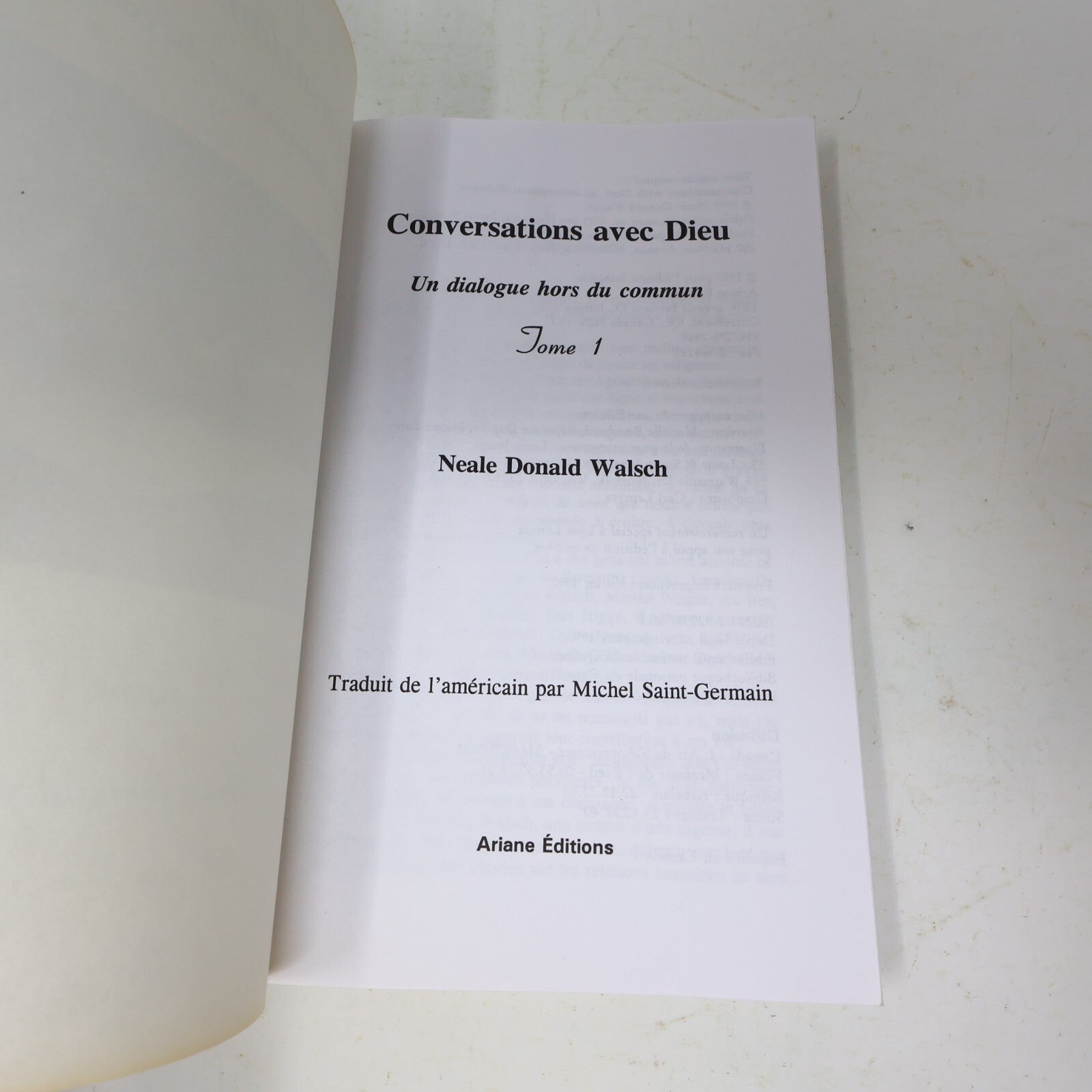 Conversations avec Dieu #1-3 Neale Donald Walsch Un Dialogue Hors du Commun Lot