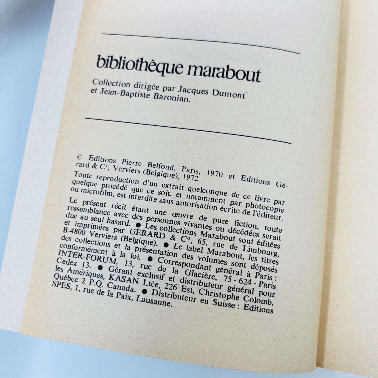 Histoires Vénéneuses/Contes Sorciers de Claude Seignolle Marabout Lot Livres 70s