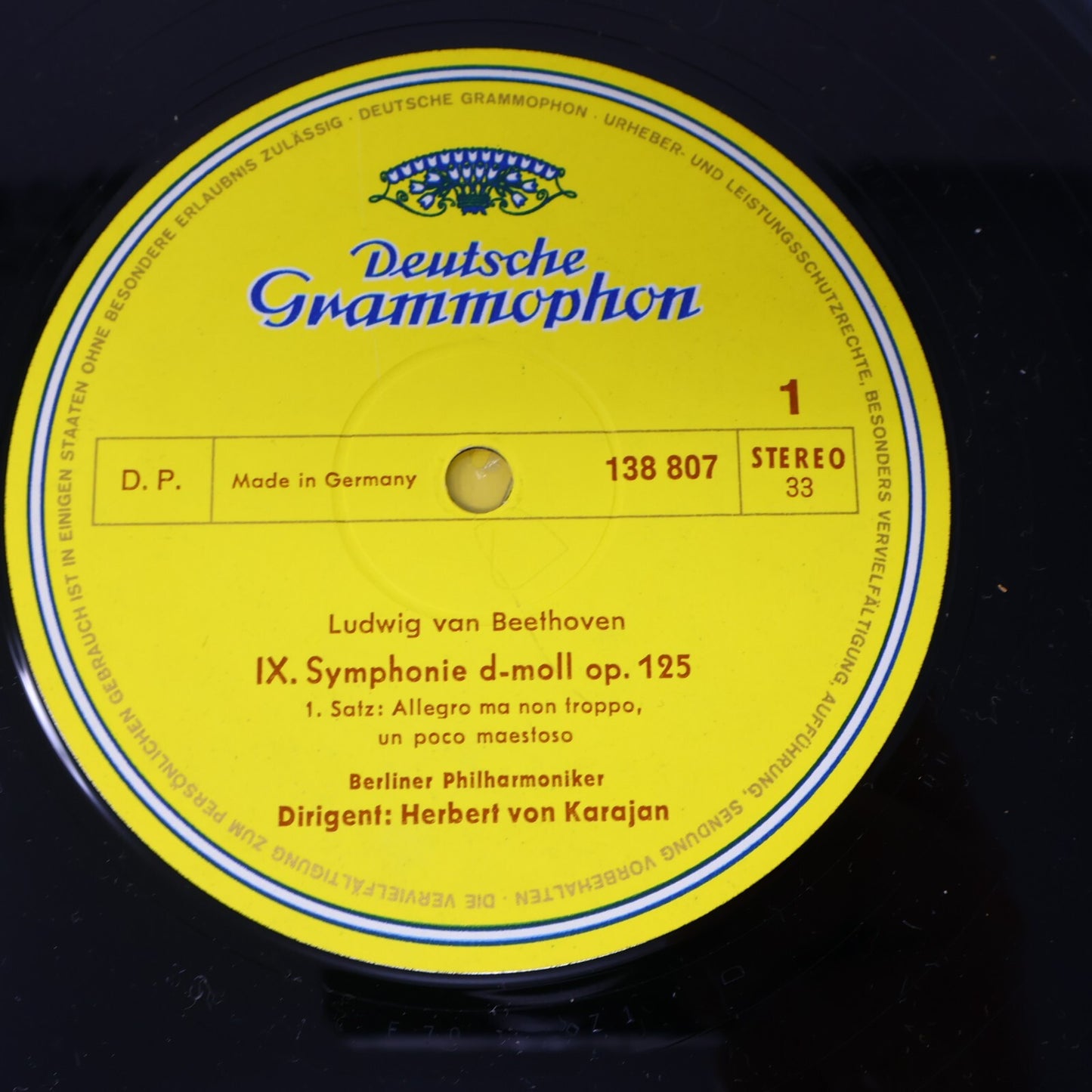 Beethoven Berliner Herbert von Karajan IX. Symphonie Nr. 8 LP Record 138 807/808