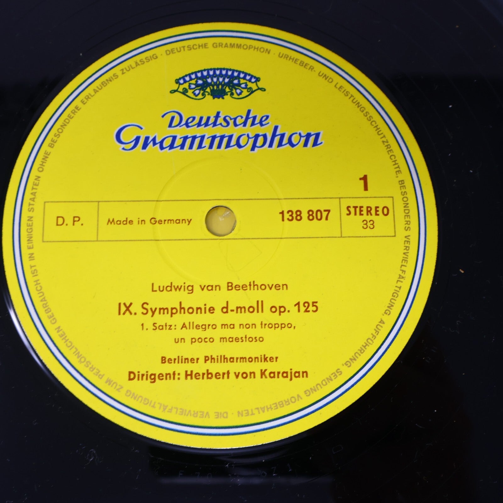 Beethoven Berliner Herbert von Karajan IX. Symphonie Nr. 8 LP Record 138 807/808