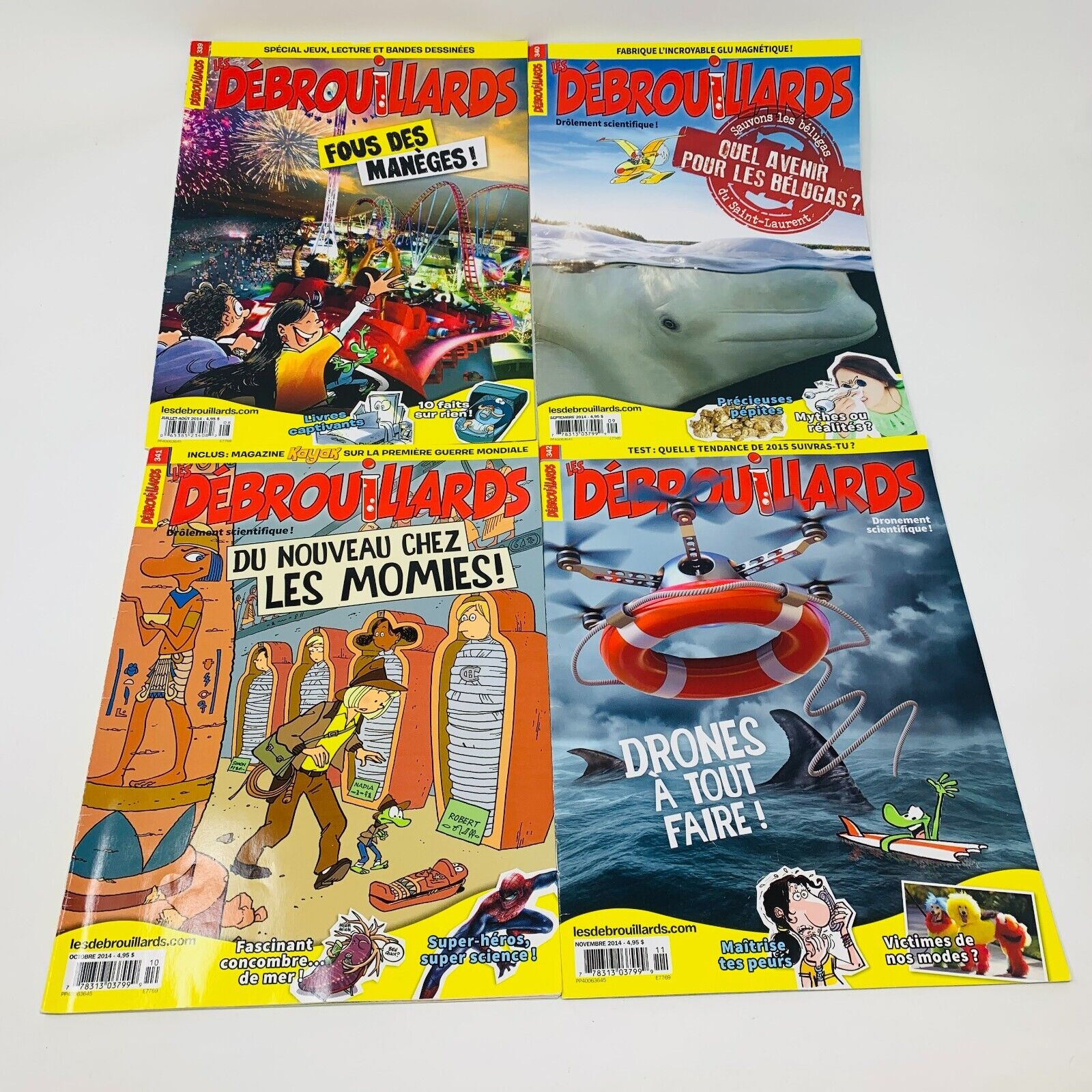 26x Les Débrouillards Magazines Enfants Français 2012-15 Années Incomplètes Lot