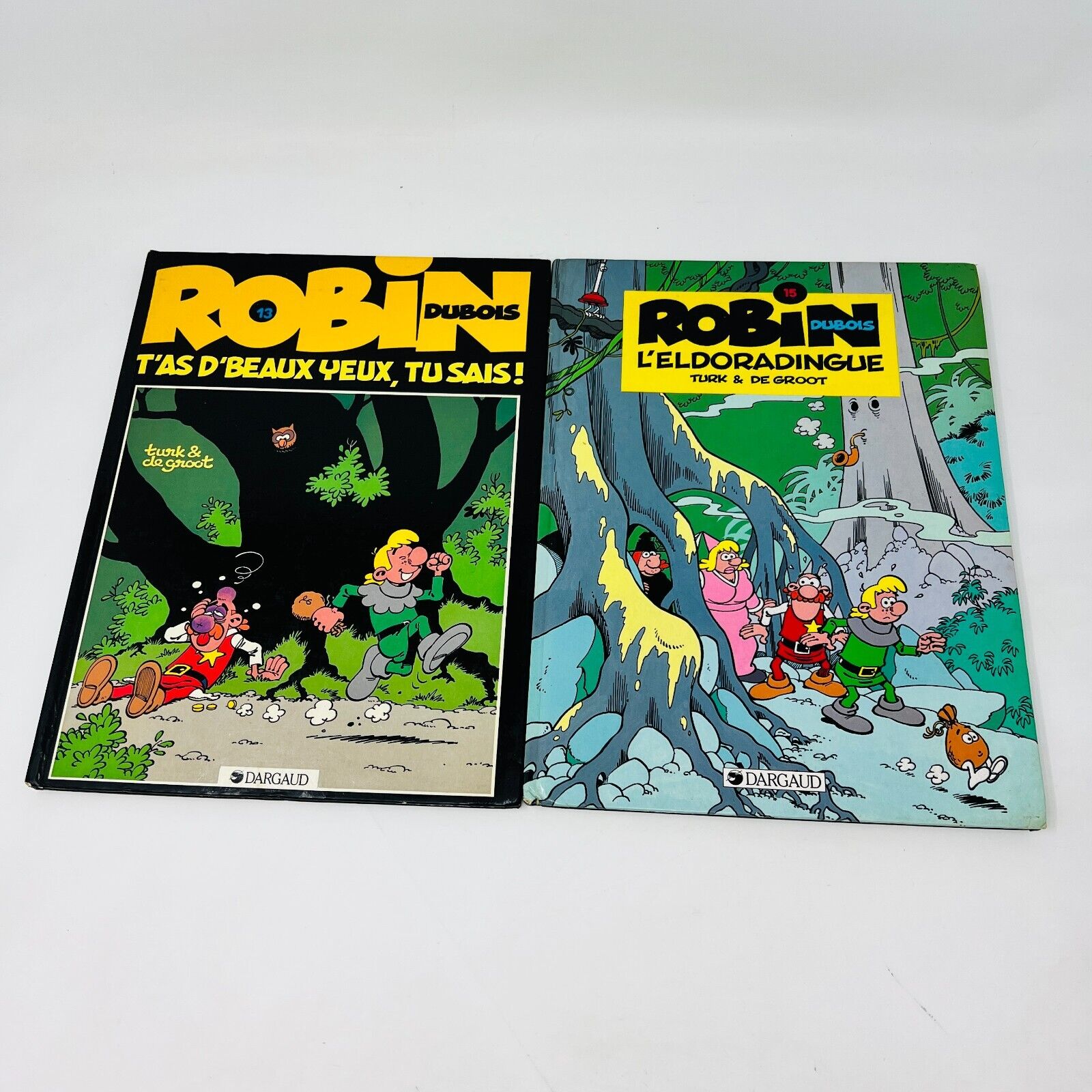 6x Robin Dubois Dargaud Turk & De Groot Lot Bandes Dessinées BD #6-7 9 12-13 15