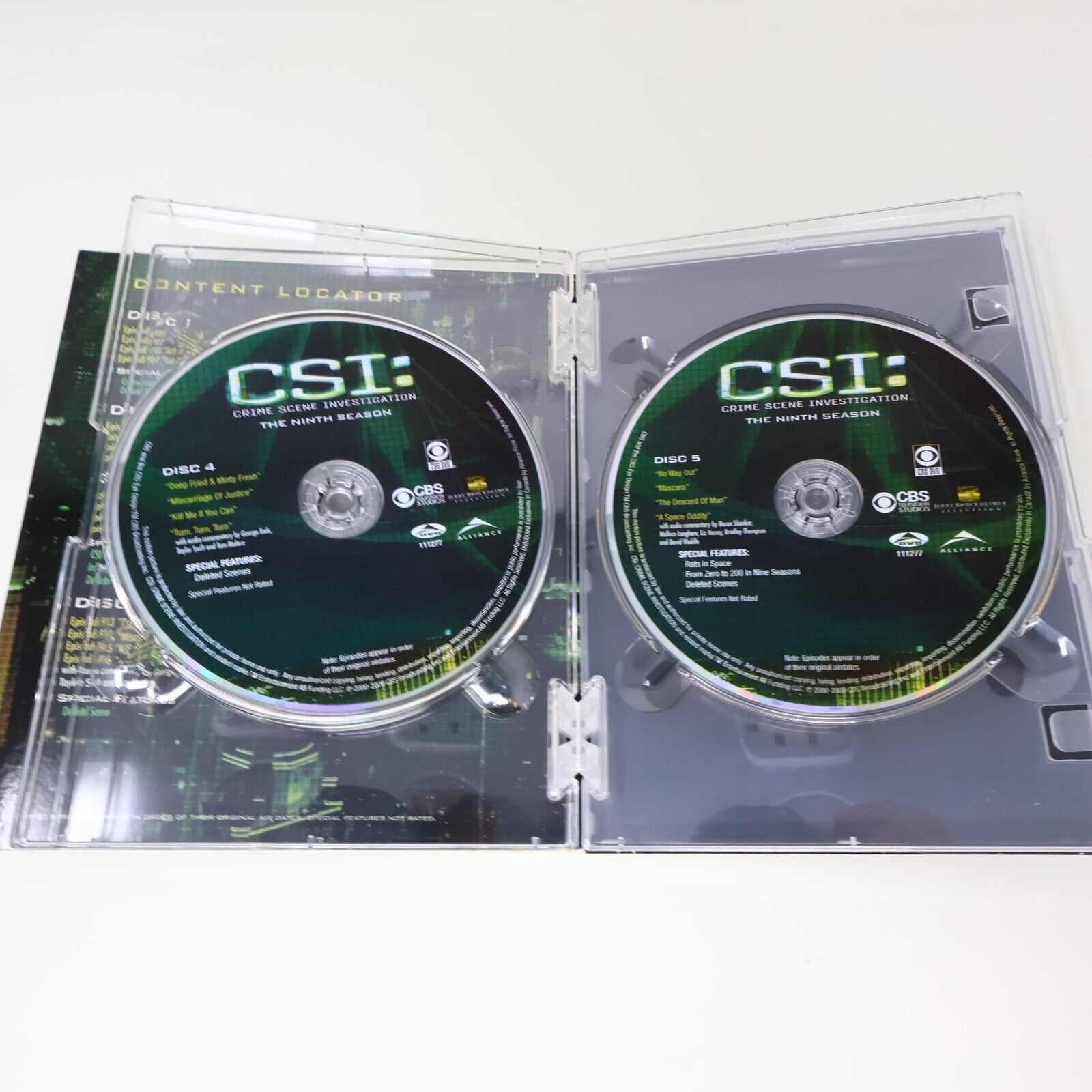 CSI Crime Scene Investigation Ninth Season #9 DVD Tested NTSC Laurence Fishburne